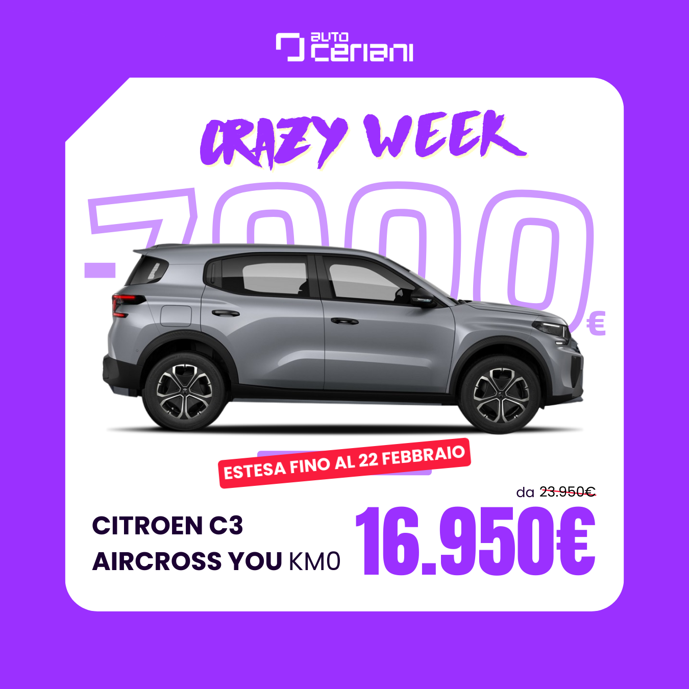 NUOVA C3 AIRCROSS YOU km0_post